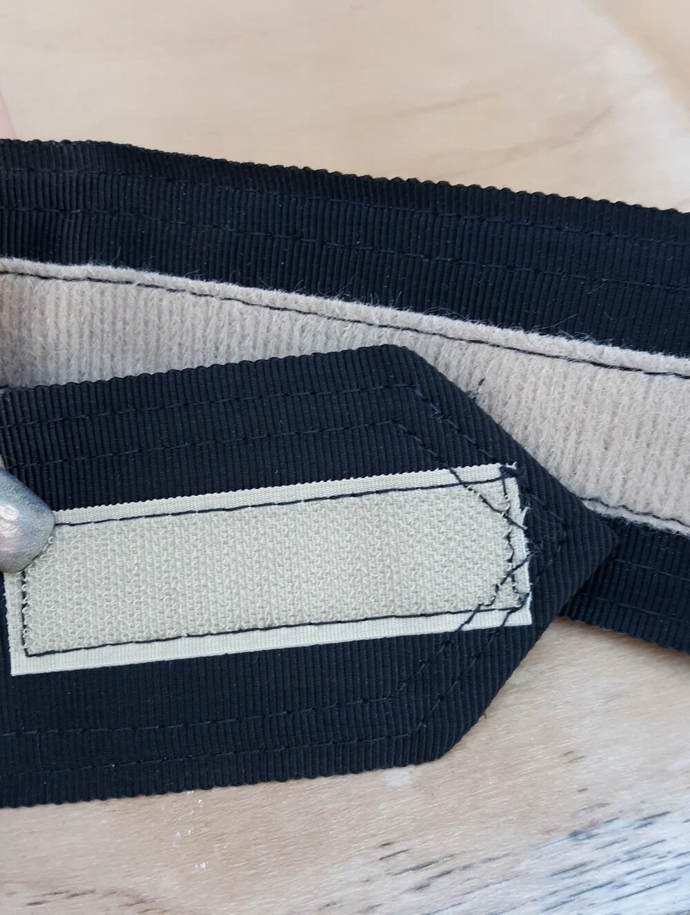 Vtg 80s Ginnie Johansen Black Grosgrain Bow Belt New With Tags Brittany Ltd